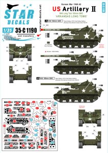 画像1: STAR DECALS[SD35-C1190]1/35 朝鮮戦争 米 米陸軍砲兵隊 #2 M40 155mm “アーカンソンロングトム” (1)