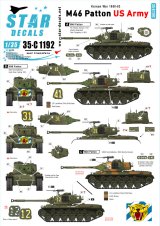 STAR DECALS[SD35-C1192]1/35 朝鮮戦争 米 米陸軍 M46パットン 朝鮮戦争でのM46 パットン