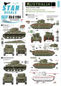 STAR DECALS[SD35-C1194]1/35 WWII 豪 オーストラリア軍の戦車と装甲車 #6 ニューギアの戦い マチルダII火炎放射戦車、M4シャーマンコンポジット等