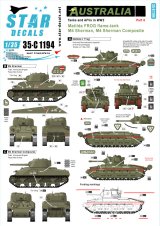 STAR DECALS[SD35-C1194]1/35 WWII 豪 オーストラリア軍の戦車と装甲車 #6 ニューギアの戦い マチルダII火炎放射戦車、M4シャーマンコンポジット等
