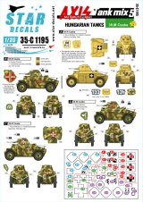 STAR DECALS[SD35-C1195]1/35 WWII 枢軸軍に参加した東ヨーロッパの戦車 #5 第二次大戦におけるハンガリーの装甲車 39.Mチャバ装甲車
