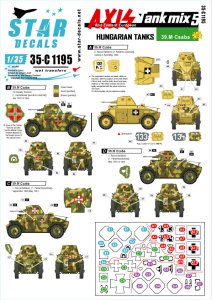 画像1: STAR DECALS[SD35-C1195]1/35 WWII 枢軸軍に参加した東ヨーロッパの戦車 #5 第二次大戦におけるハンガリーの装甲車 39.Mチャバ装甲車 (1)