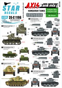 画像1: STAR DECALS[SD35-C1196]1/35 WWII 枢軸軍に参加した東ヨーロッパの戦車 #6 第二次大戦におけるハンガリーの戦車 38(t)戦車、III号戦車M型他 (1)