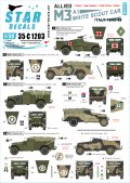 STAR DECALS[SD35-C1203]1/35 WWII 米 英連邦 連合軍 M3A1ホワイトスカウトカー1943〜45年のイタリア戦線で連合軍に就役したM3A1 自由ポーランド軍、ニュージーランド軍、南アフリカ軍、イギリス陸軍