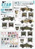 STAR DECALS[SD35-C1204]1/35 WWII 米 仏 連合軍 自由フランス軍に就役したM3A1スカウトカー 1943〜45年イタリア、コルシカ島、フランス