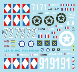 画像2: STAR DECALS[SD35-C1204]1/35 WWII 米 仏 連合軍 自由フランス軍に就役したM3A1スカウトカー 1943〜45年イタリア、コルシカ島、フランス