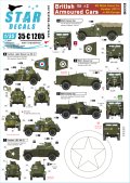 STAR DECALS[SD35-C1205]1/35 WWII 英陸軍 イギリス陸軍の装甲車＃2 北西ヨーロッパに於けるM3A1ホワイトスカウトカーとハンバー LRC MkIII