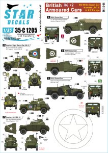 画像1: STAR DECALS[SD35-C1205]1/35 WWII 英陸軍 イギリス陸軍の装甲車＃2 北西ヨーロッパに於けるM3A1ホワイトスカウトカーとハンバー LRC MkIII (1)