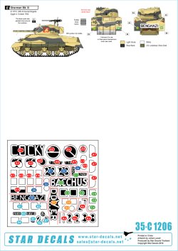 画像2: STAR DECALS[SD35-C1206]1/35 WWII 英陸軍 北アフリカでのイギリス陸軍所属のシャーマンMkIII エジプトへ展開した初期生産型のM4シャーマン(1942年)