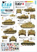 STAR DECALS[SD35-C1208]1/35 WWII 独 イタリア戦線のドイツ戦車＃8 III号指揮戦車G型 III号指揮戦車J型 IV号戦車H型 L3豆戦車 T-34/76