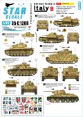 STAR DECALS[SD35-C1208]1/35 WWII 独 イタリア戦線のドイツ戦車＃8 III号指揮戦車G型 III号指揮戦車J型 IV号戦車H型 L3豆戦車 T-34/76