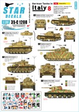STAR DECALS[SD35-C1208]1/35 WWII 独 イタリア戦線のドイツ戦車＃8 III号指揮戦車G型 III号指揮戦車J型 IV号戦車H型 L3豆戦車 T-34/76