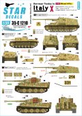 STAR DECALS[SD35-C1210]1/35 WWII 独 イタリア戦線のドイツ戦車＃10 III号突撃砲G型 タイガーI後期型 ナースホルン