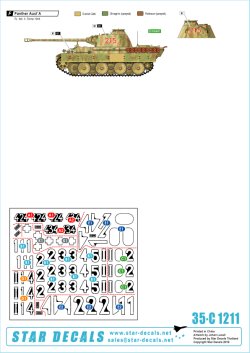 画像2: STAR DECALS[SD35-C1211]1/35 WWII 独 イタリア戦線のドイツ戦車＃11 パンターA型及びパンターG型初期型