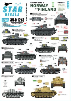 画像1: STAR DECALS[SD35-C1213]1/35 WWII 独 ノルウェーとフィンランドに進駐したドイツ戦車 ＃1