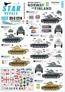 画像1: STAR DECALS[SD35-C1214]1/35 WWII 独 ノルウェーとフィンランドに進駐したドイツ戦車 ＃2