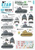 STAR DECALS[SD35-C1215]1/35 WWII 独 ノルウェーとフィンランドに進駐したドイツ戦車 ＃3