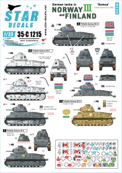 画像1: STAR DECALS[SD35-C1215]1/35 WWII 独 ノルウェーとフィンランドに進駐したドイツ戦車 ＃3