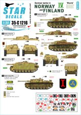 STAR DECALS[SD35-C1216]1/35 WWII 独 ノルウェーとフィンランドに進駐したドイツ戦車 ＃4