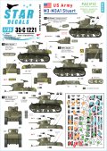 STAR DECALS[SD35-C1221]1/35 WWII 米 太平洋戦線に配備されたアメリカ陸軍所属のM3&M3A1スチュアート