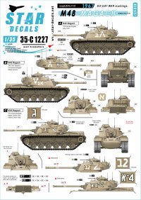 STAR DECALS[SD35-C1227]1/35 IDF イスラエルのAFV ＃10 1967年 六日間戦争 M48マガフ/M48A2パットン