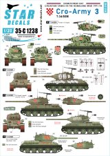 STAR DECALS[SD35-C1238]1/35 現用 バルカン半島 クロアチア陸軍＃3 祖国戦争でのT-34/85戦車