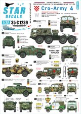 STAR DECALS[SD35-C1239]1/35 現用 バルカン半島 クロアチア陸軍＃4 祖国戦争での装輪装甲車と軍用車 1991-95年