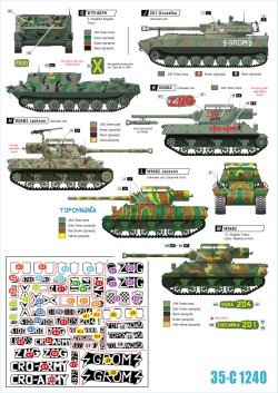 画像2: STAR DECALS[SD35-C1240]1/35 現用 バルカン半島  クロアチア陸軍＃5 クロアチアの装甲車と戦車 1991-93年