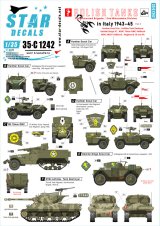STAR DECALS[SD35-C1242]1/35 WWII イタリア戦線でのポーランド軍装輪装甲車と駆逐戦車 1943-45＃3