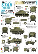 STAR DECALS[SD35-C1243]1/35 WWII ブリティッシュシャープシューターズ D-ディ75周年スペシャル 英軍シャーマンMkII他