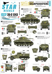 画像1: STAR DECALS[SD35-C1243]1/35 WWII ブリティッシュシャープシューターズ D-ディ75周年スペシャル 英軍シャーマンMkII他 (1)