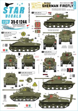 画像1: STAR DECALS[SD35-C1244]1/35 WWII 英陸軍シャーマンファイアフライ D-ディ75周年スペシャル ファイアフライMkICハイブリット/MkVC