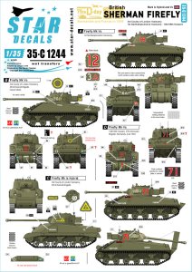 画像1: STAR DECALS[SD35-C1244]1/35 WWII 英陸軍シャーマンファイアフライ D-ディ75周年スペシャル ファイアフライMkICハイブリット/MkVC (1)