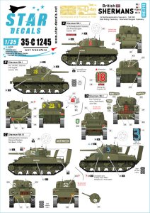 画像1: STAR DECALS[SD35-C1245]1/35 WWII 英国陸軍所属のシャーマン D-ディ75周年スペシャル シャーマンMkI/Iハイブリッド/III (1)