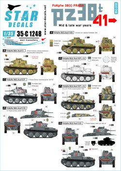 画像1: STAR DECALS[SD35-C1248]1/35 WWII ドイツ陸軍PzKpfw38(t)プラガ戦車 第二次大戦中期〜後期