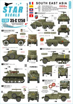 画像1: STAR DECALS[SD35-C1250]1/35 東南アジア 1950年代 WWII以降のインドシナAFV集 仏/ベトナム他