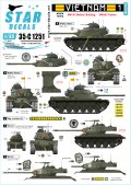 STAR DECALS[SD35-C1251]1/35 ARVN＃1 南ベトナム陸軍所属の米製戦車 M41/M48A3