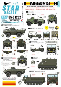 画像1: STAR DECALS[SD35-C1252]1/35 ARVN＃2 南ベトナム陸軍所属のAFV V-100コマンドー/M8他
