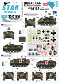 STAR DECALS[SD35-C1257]1/35 バルカン半島の平和維持軍＃10 IFORのマーキングが施された米陸軍所属のM113