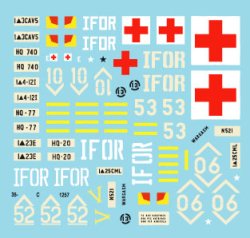 画像2: STAR DECALS[SD35-C1257]1/35 バルカン半島の平和維持軍＃10 IFORのマーキングが施された米陸軍所属のM113