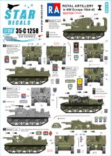 STAR DECALS[SD35-C1258]1/35 WWII 英 英国王立砲兵隊♯1 北西ヨーロッパのセクストン25ポンド