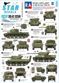STAR DECALS[SD35-C1259]1/35 WWII 英 英国王立砲兵隊♯2 北西ヨーロッパのクロムウェル戦車 M10ウルヴァリン アキリーズ駆逐戦車