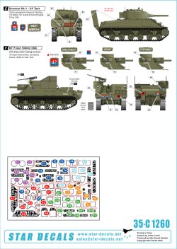 画像3: STAR DECALS[SD35-C1260]1/35 WWII 英 英国王立砲兵隊♯3 北西ヨーロッパのシャーマンOP戦車 M7プリースト