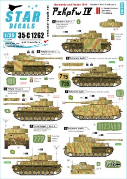 画像1: STAR DECALS[SD35-C1262]1/35 WWII 独 ノルマンディーに於けるIV号戦車♯2 IV号戦車H型及びJ型