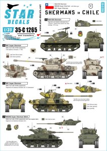 画像1: STAR DECALS[SD35-C1265]1/35 近代 南米 チリで運用されたシャーマン戦車 M4A1E9 M51/60スーパーシャーマン (1)