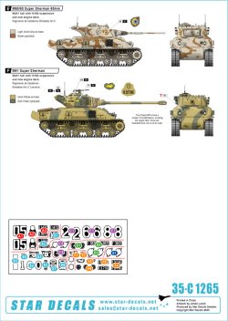 画像3: STAR DECALS[SD35-C1265]1/35 近代 南米 チリで運用されたシャーマン戦車 M4A1E9 M51/60スーパーシャーマン