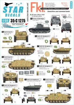 画像1: STAR DECALS[SD35-C1275]1/35 WWII 独 ドイツ無線操縦戦車＃4 無線操縦戦車を誘導する無線装置搭載戦車のマーキング集