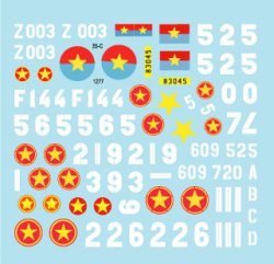 画像3: STAR DECALS[SD35-C1277]1/35 現用 ベトナム戦争 ベトナム＃5 NVA(北ベトナム正規軍)の戦車と装甲車