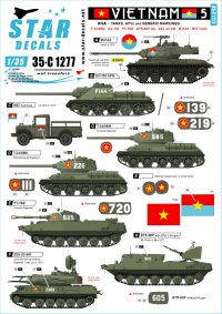 STAR DECALS[SD35-C1277]1/35 現用 ベトナム戦争 ベトナム＃5 NVA(北ベトナム正規軍)の戦車と装甲車