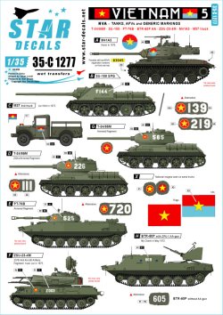 画像1: STAR DECALS[SD35-C1277]1/35 現用 ベトナム戦争 ベトナム＃5 NVA(北ベトナム正規軍)の戦車と装甲車